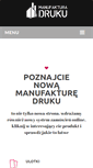 Mobile Screenshot of manufakturadruku.pl